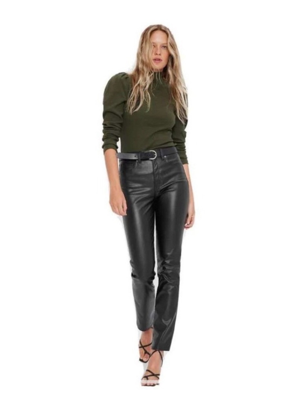 Gap Vintage Slim High Rise Faux Leather Pants